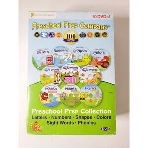 Preschool Prep Company 10-DVD Box Set –Letters, Numbers, Shapes, Colors and more